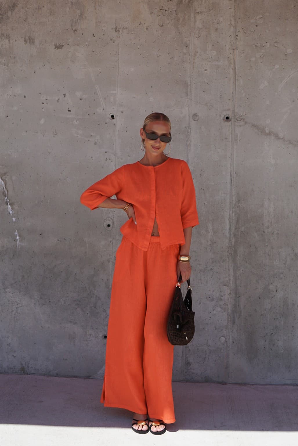 Pomarańczowy komplet